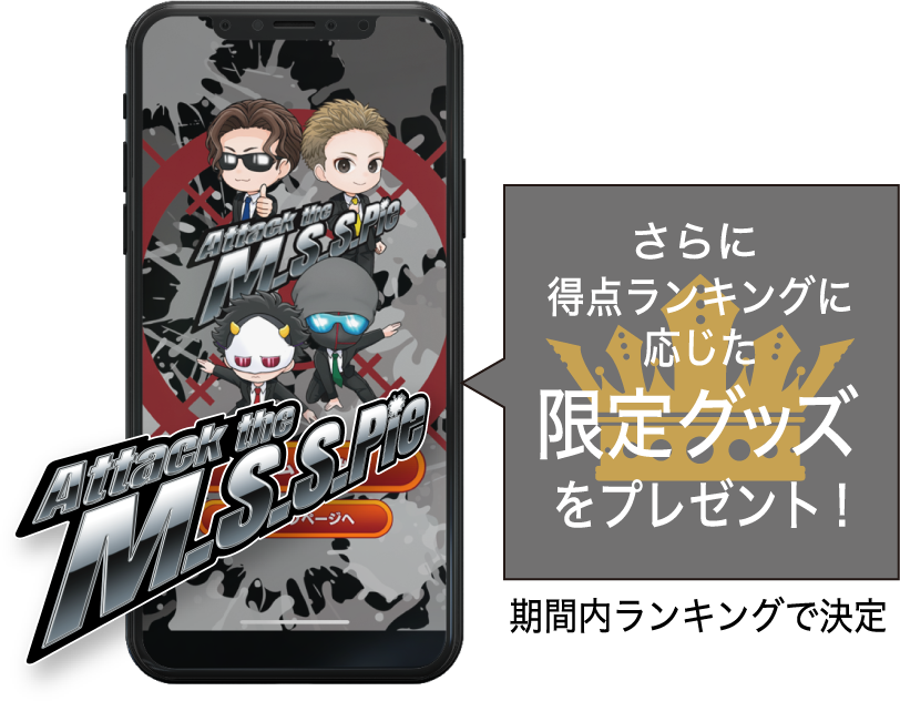 さらに得点ランキングに応じた限定グッズをプレゼント!